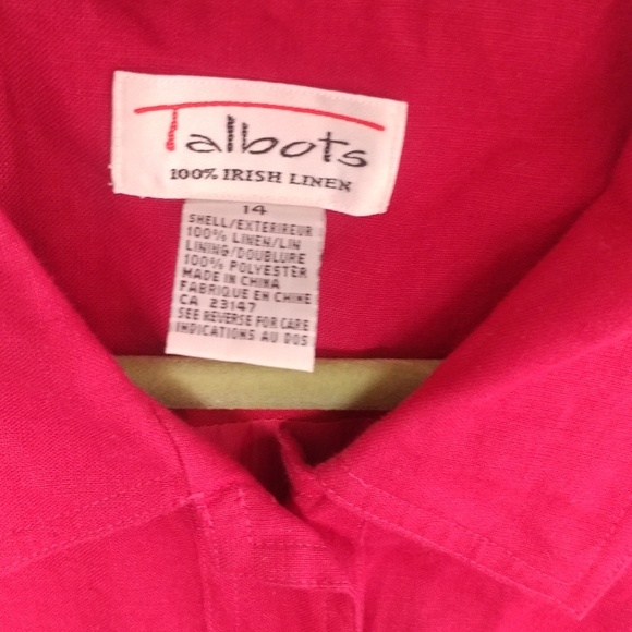 Talbots Irish Linen dress, 14 - Picture 4 of 4